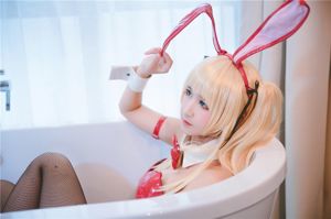 [Cosplay] Weibo Girl Three Degrees_69 - Czarny jedwabny króliczek Girl