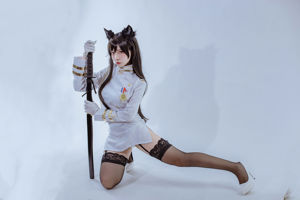 [Cosplay Photo] Popular Coser Nizo Nisa - Canine's Dependent Blue Atago Military Uniform