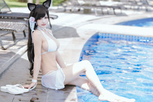 [Net Red COSER] Anime-Bloggerin Chiyo Ogura w – Captain Atago Swimsuit