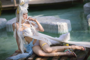 [COS Welfare] Zhou Ji é um coelhinho fofo - Platinum Swimsuit