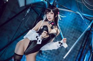 [COS Welfare] Anime Blogger Shui Miao Aqua - Azur Lane Atago Dog Doujin Locomotora