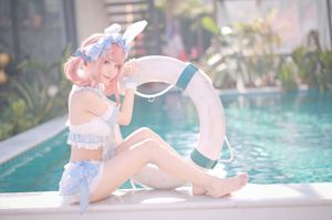 [Net rode COSER-foto] Huaqi Hana-zomer liefje badpak