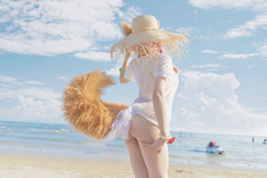 [Net Red COSER Photo] Anime blogger uki mùa mưa - Áo tắm bên bờ biển phía trước Tamamo