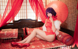 [Cosplay-Foto] Anime-Blogger Money Leng Leng - Kaohsiung Red Cheongsam