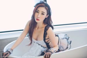 Sun Mengyao V "Black Silk Lace Maid" [秀人 XIUREN] No.1059