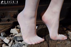 นางแบบ Wenxin "The Temptation of White Silk" [丽柜 LiGui] รูปถ่ายขาและเท้าหยกที่สวยงาม