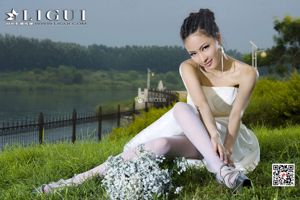 Modèle Cher "Robe en Soie Blanche + Haut Tube" [丽 柜 Ligui]