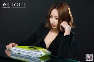 Model kaki RITA "Kecantikan Kaki Panjang dalam Stoking Daging" [丽 柜 LiGui]