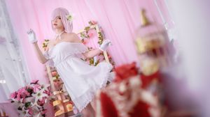 Coser nổi tiếng Eel Fei Er "Ma Xiu White Dress"