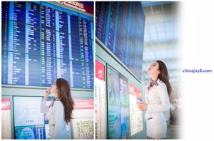 Liu Siqi "Beautiful Stewardess @ Hong Kong International Airport"