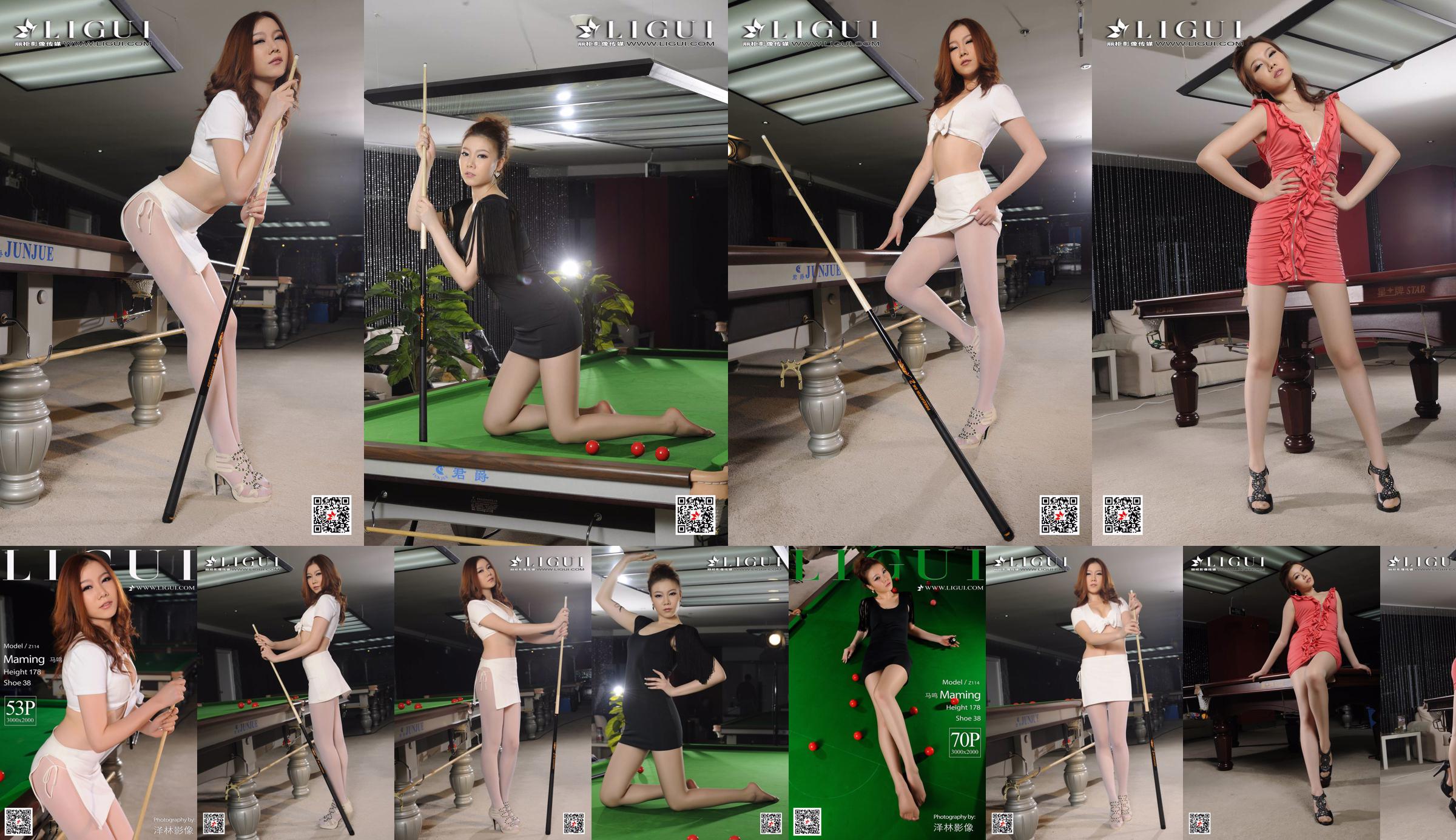 นางแบบหม่าหมิง "High Heel Billiard Girl" [Ligui Ligui] No.bbb759 หน้า 1