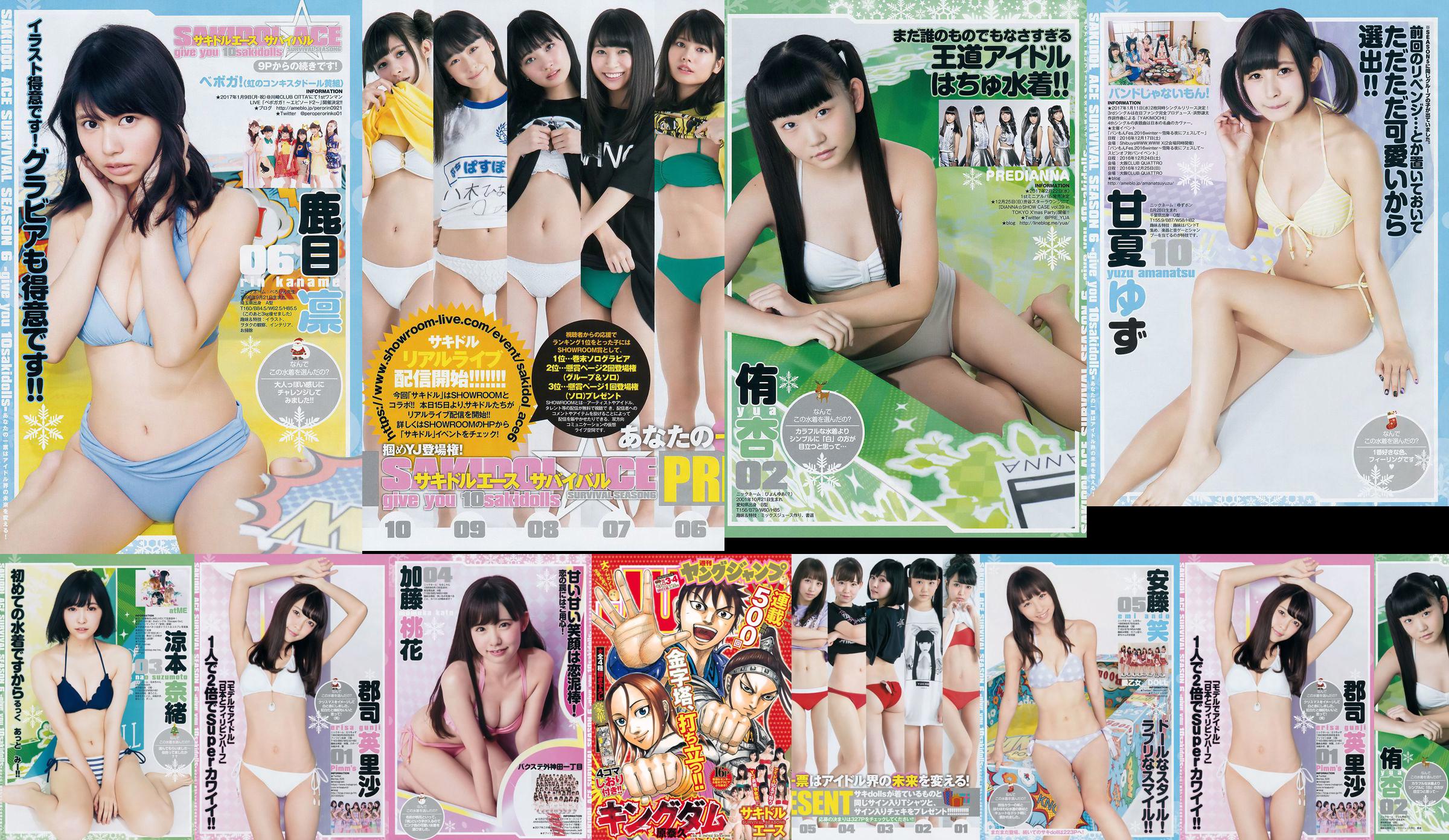 Sakidol Ace SURVIVAL SEASON6 《Give you 10sakidolls》 [Weekly Young Jump] 2017 No.03-04 Photo Magazine No.acd99a Page 3