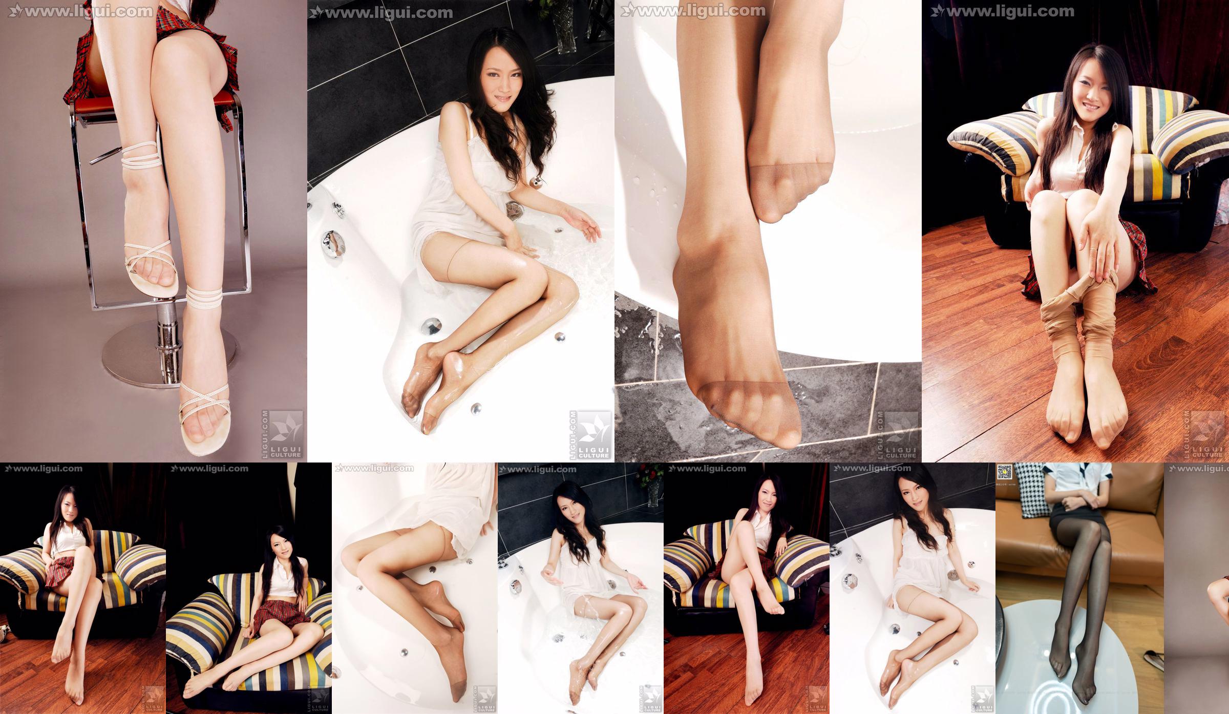 Model Wen Ting "Pure and Beautiful Feet" [丽 柜 LiGui] Silk Foot Photo Picture No.07f5f1 Pagina 1