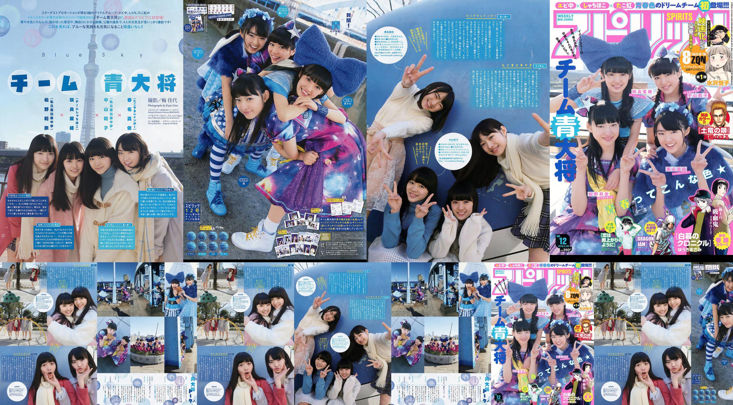 [Weekly Big Comic Spirits] チーム青大将 2016年No.12 写真杂志 No.f6fe5a 第1页