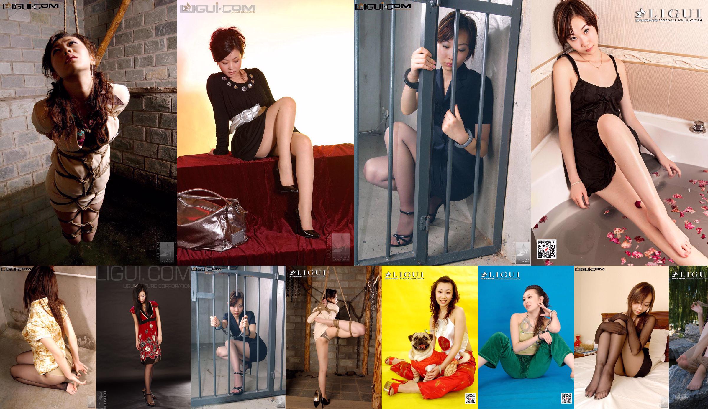 [丽柜 LiGui] นางแบบ Xiao Lulu "Cheongsam Ancient Rhyme" Silk Foot Photo Picture No.04cef8 หน้า 4