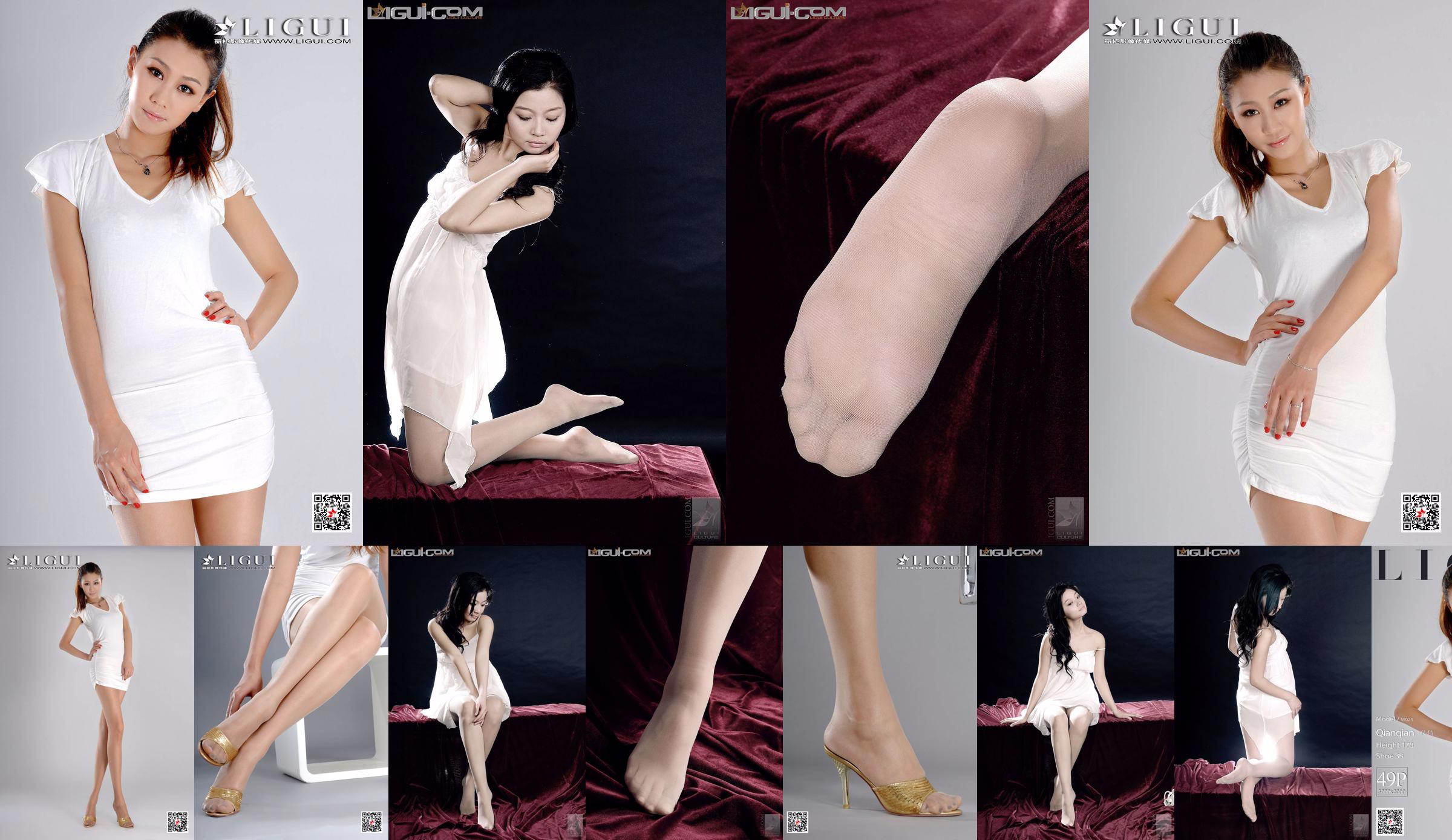 Model Qianqian "Cold and Beautiful Girl" [丽柜LiGui] Silk Foot Photo Picture No.d6be94 Page 3