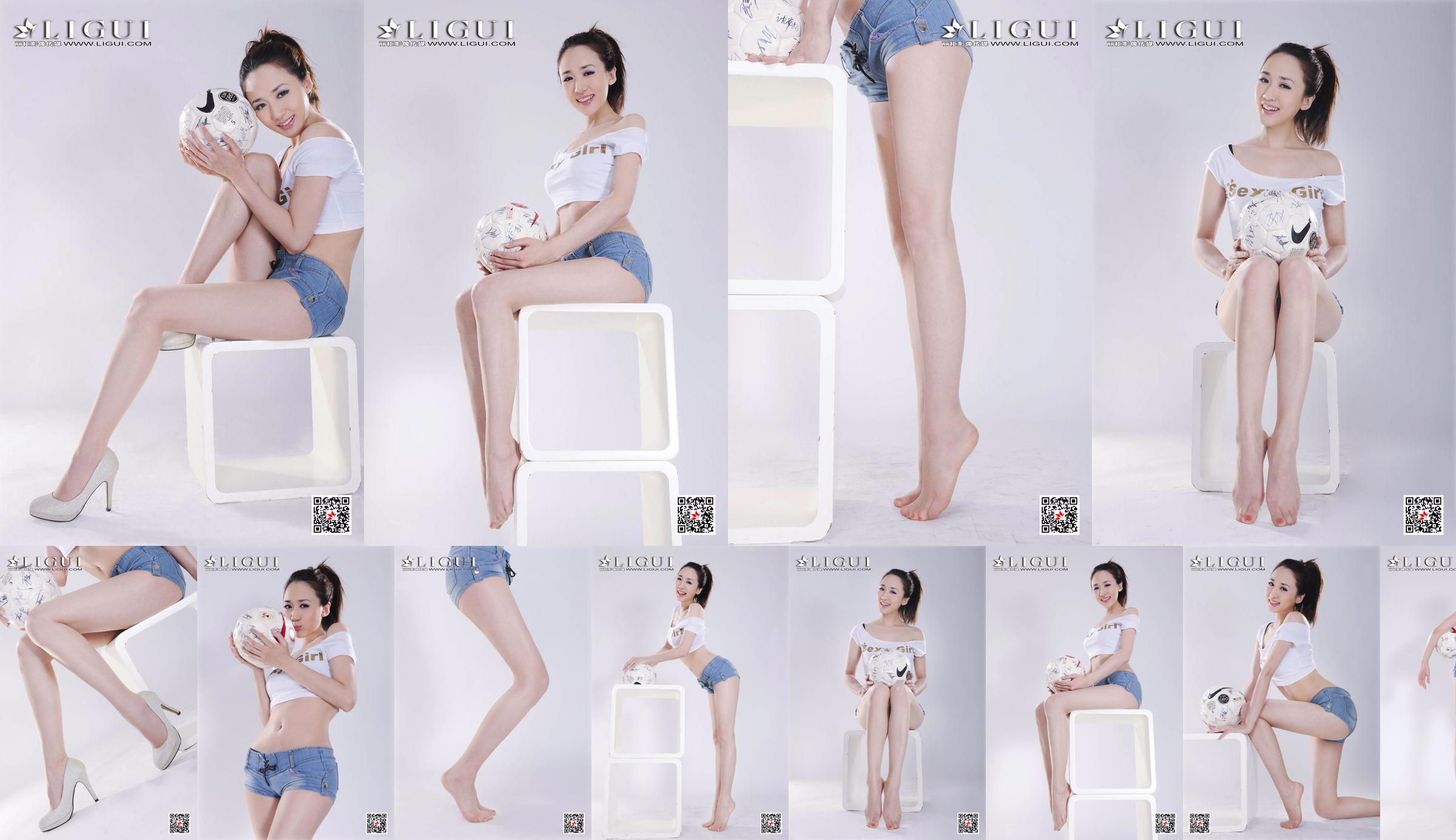 Model Qiu Chen "Super Short Hot Pants Football Girl" [LIGUI] No.0b88f5 Pagina 10