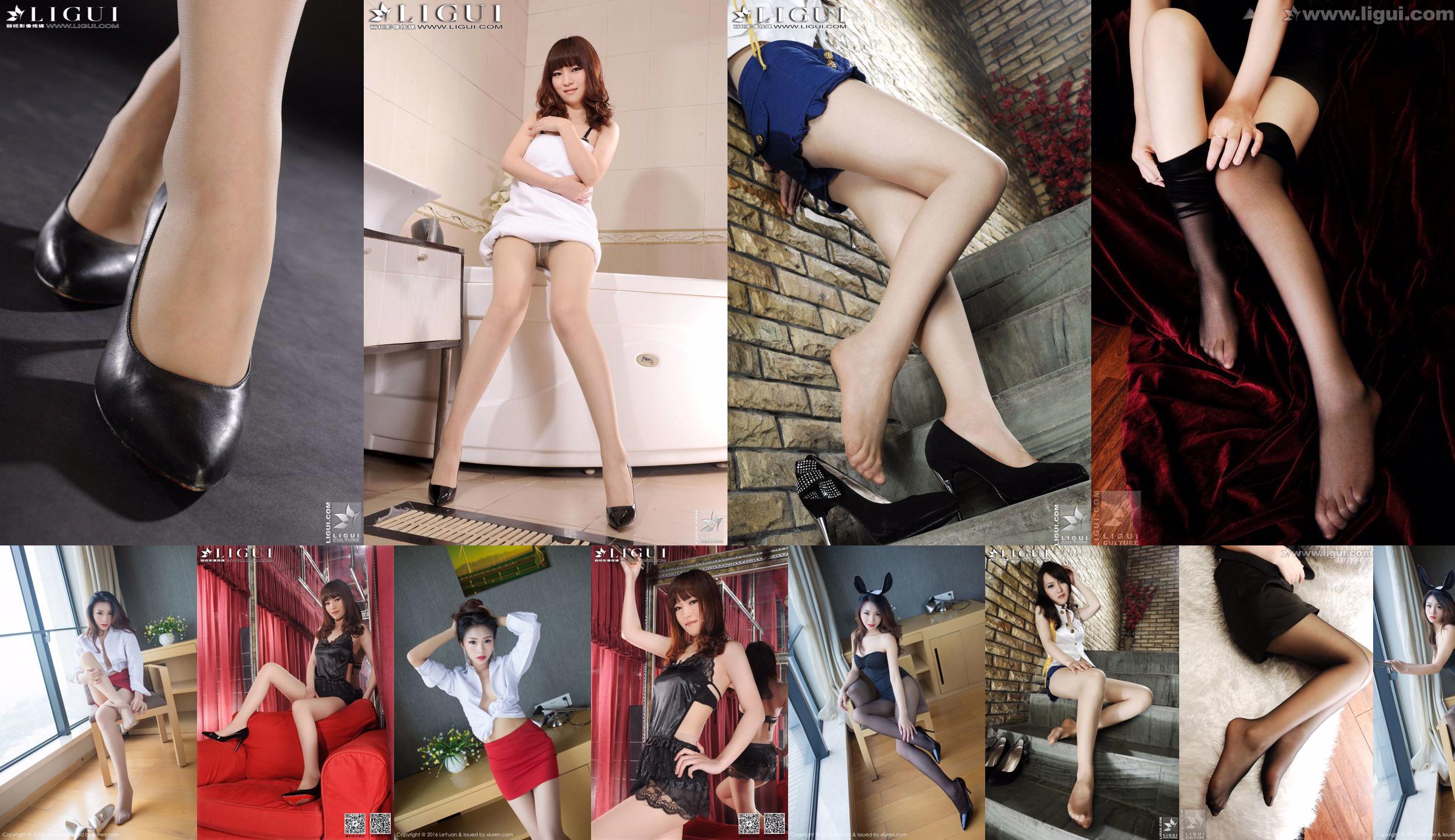 Tina „Black Silk Bunny Girl + OL Temptation” [Star Paradise LeYuan] Vol.016 No.ef2f70 Strona 3