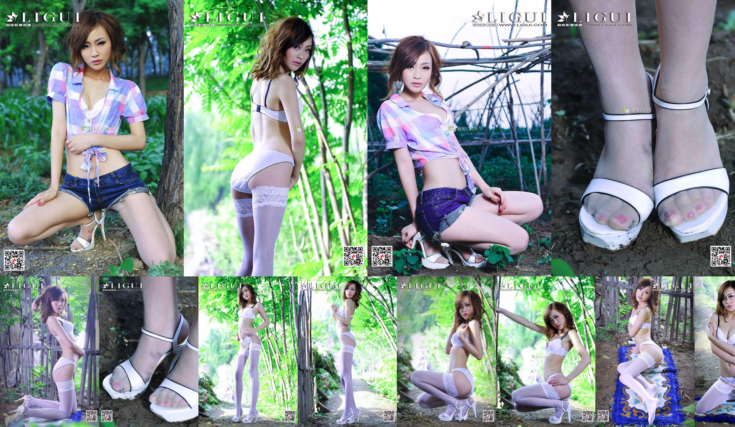 นางแบบขา Tong Lei "Beautiful Legs in the Rye" [Ligui Ligui] No.c629a4 หน้า 2