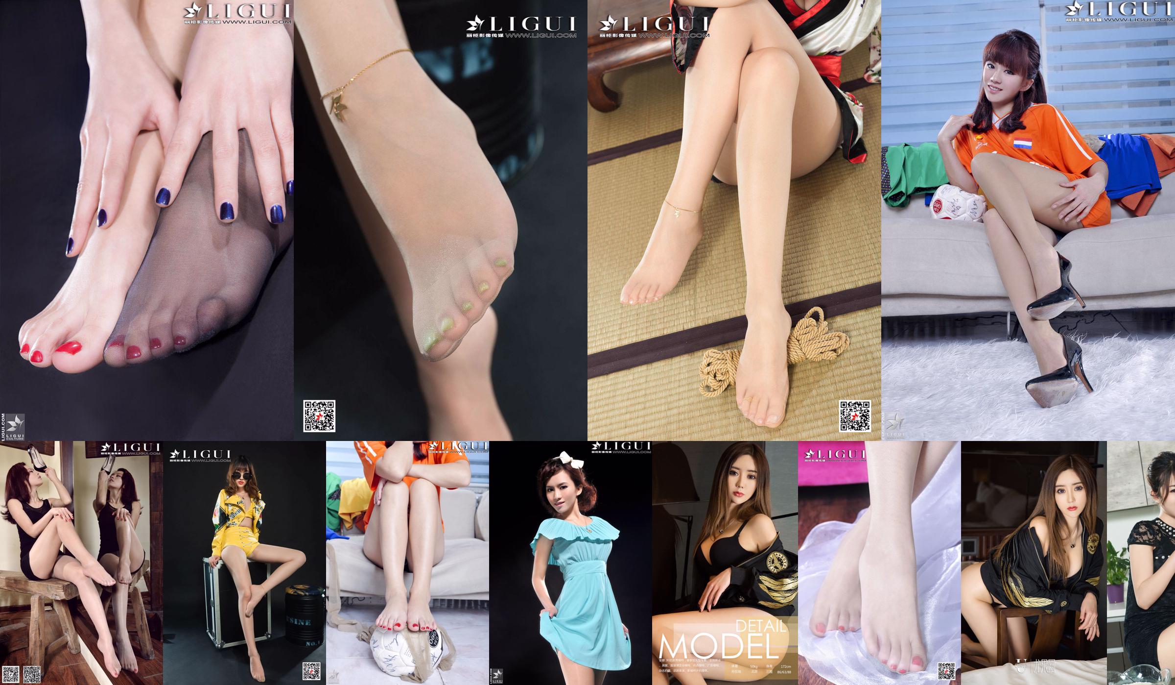 [丽 柜 LiGui] Model Anna "Kasir Kecantikan Sutra Kaki Hak Tinggi" Kaki Indah dan Kaki Giok No.de7b23 Halaman 12